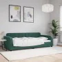 Sofá cama terciopelo verde oscuro 90x200 cm de vidaXL, Camas y somieres - Ref: Foro24-354060, Precio: 208,99 €, Descuento: %
