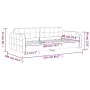 Sofá cama terciopelo verde oscuro 90x200 cm de vidaXL, Camas y somieres - Ref: Foro24-354060, Precio: 208,99 €, Descuento: %