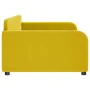 Sofá cama terciopelo amarillo 100x200 cm de vidaXL, Camas y somieres - Ref: Foro24-354070, Precio: 190,35 €, Descuento: %