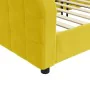 Sofá cama terciopelo amarillo 100x200 cm de vidaXL, Camas y somieres - Ref: Foro24-354070, Precio: 190,35 €, Descuento: %