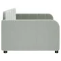 Hellgraues Samtschlafsofa 90x200 cm von vidaXL, Betten und Lattenroste - Ref: Foro24-354058, Preis: 189,57 €, Rabatt: %