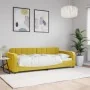 Sofá cama terciopelo amarillo 80x200 cm de vidaXL, Camas y somieres - Ref: Foro24-354056, Precio: 178,09 €, Descuento: %