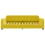 Sofá cama terciopelo amarillo 80x200 cm de vidaXL, Camas y somieres - Ref: Foro24-354056, Precio: 178,09 €, Descuento: %