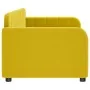 Sofá cama terciopelo amarillo 80x200 cm de vidaXL, Camas y somieres - Ref: Foro24-354056, Precio: 178,09 €, Descuento: %