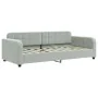 Hellgraues Samtschlafsofa 90x190 cm von vidaXL, Betten und Lattenroste - Ref: Foro24-354071, Preis: 181,23 €, Rabatt: %