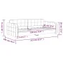 Light gray velvet sofa bed 90x190 cm by vidaXL, Beds and slatted bases - Ref: Foro24-354071, Price: 181,20 €, Discount: %