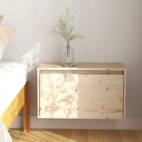 Solid pine wood wall cabinet 60x30x35 cm by vidaXL, Shelves and shelves - Ref: Foro24-813445, Price: 53,16 €, Discount: %