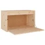 Solid pine wood wall cabinet 60x30x35 cm by vidaXL, Shelves and shelves - Ref: Foro24-813445, Price: 54,15 €, Discount: %