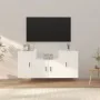 3-piece white plywood TV furniture set by vidaXL, TV Furniture - Ref: Foro24-3188382, Price: 111,20 €, Discount: %