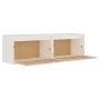 Wandschränke 2 Stück aus massivem weißem Kiefernholz 60x30x35 cm von vidaXL, Regale und Regale - Ref: Foro24-813448, Preis: 8...