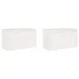 Wall cabinets 2 pcs solid white pine wood 60x30x35 cm by vidaXL, Shelves and shelves - Ref: Foro24-813448, Price: 86,81 €, Di...