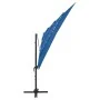 4-tier parasol with blue aluminum pole 250x250 cm by vidaXL, Umbrellas - Ref: Foro24-313827, Price: 193,08 €, Discount: %