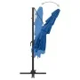 4-stufiger Sonnenschirm mit blauem Aluminiummast 250x250 cm von vidaXL, Sonnenschirme - Ref: Foro24-313827, Preis: 193,08 €, ...