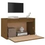 Honey brown solid pine wood wall cabinet 60x30x35 cm by vidaXL, Shelves and shelves - Ref: Foro24-813451, Price: 45,76 €, Dis...