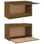 Honey brown solid pine wood wall cabinet 60x30x35 cm by vidaXL, Shelves and shelves - Ref: Foro24-813451, Price: 45,76 €, Dis...