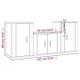 3-piece white plywood TV furniture set by vidaXL, TV Furniture - Ref: Foro24-3188382, Price: 111,20 €, Discount: %