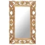Brown hand carved mirror 80x50 cm solid mango wood by vidaXL, Mirrors - Ref: Foro24-321639, Price: 100,50 €, Discount: %