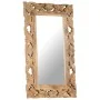 Brown hand carved mirror 80x50 cm solid mango wood by vidaXL, Mirrors - Ref: Foro24-321639, Price: 100,50 €, Discount: %