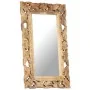 Brown hand carved mirror 80x50 cm solid mango wood by vidaXL, Mirrors - Ref: Foro24-321639, Price: 100,50 €, Discount: %