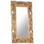 Brown hand carved mirror 80x50 cm solid mango wood by vidaXL, Mirrors - Ref: Foro24-321639, Price: 100,50 €, Discount: %