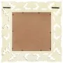 Hand-carved solid white mango wood mirror 50x50 cm by vidaXL, Mirrors - Ref: Foro24-321641, Price: 34,35 €, Discount: %