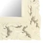Hand-carved solid white mango wood mirror 50x50 cm by vidaXL, Mirrors - Ref: Foro24-321641, Price: 34,35 €, Discount: %