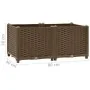 Flower bed 80x40x38 cm polypropylene by vidaXL, Pots and planters - Ref: Foro24-316516, Price: 48,57 €, Discount: %