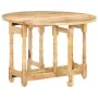 Round solid mango wood dining table 110x76 cm by vidaXL, Kitchen and dining tables - Ref: Foro24-321699, Price: 222,53 €, Dis...