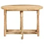Round solid mango wood dining table 110x76 cm by vidaXL, Kitchen and dining tables - Ref: Foro24-321699, Price: 222,53 €, Dis...