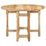 Round solid mango wood dining table 110x76 cm by vidaXL, Kitchen and dining tables - Ref: Foro24-321699, Price: 222,53 €, Dis...