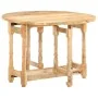 Runder Esstisch aus massivem Mangoholz, 110 x 76 cm von vidaXL, Küchen- und Esstische - Ref: Foro24-321699, Preis: 223,85 €, ...