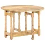 Round solid mango wood dining table 110x76 cm by vidaXL, Kitchen and dining tables - Ref: Foro24-321699, Price: 222,53 €, Dis...
