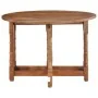 Round solid mango wood dining table 110x76 cm by vidaXL, Kitchen and dining tables - Ref: Foro24-321701, Price: 299,15 €, Dis...