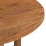 Round solid mango wood dining table 110x76 cm by vidaXL, Kitchen and dining tables - Ref: Foro24-321701, Price: 299,15 €, Dis...