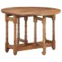 Round solid mango wood dining table 110x76 cm by vidaXL, Kitchen and dining tables - Ref: Foro24-321701, Price: 299,15 €, Dis...