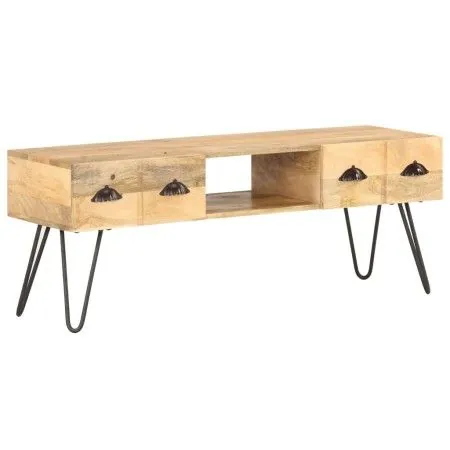 Solid mango wood TV stand 120x35x45 cm by vidaXL, TV Furniture - Ref: Foro24-321790, Price: 117,70 €, Discount: %