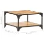 Solid mango wood coffee table 60x60x35 cm by vidaXL, Coffee table - Ref: Foro24-321794, Price: 67,60 €, Discount: %