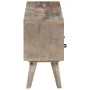 TV-Schrank aus massivem, rauem Mangoholz, grau, 130 x 35 x 51 cm von vidaXL, TV-Möbel - Ref: Foro24-321805, Preis: 182,59 €, ...