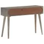 Solid gray mango wood console table 110x35x75 cm by vidaXL, Side tables - Ref: Foro24-321807, Price: 141,28 €, Discount: %