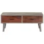 Solid gray rough mango wood coffee table 100x60x40 cm by vidaXL, Coffee table - Ref: Foro24-321808, Price: 154,21 €, Discount: %
