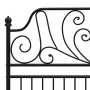 Schwarzer Metallbettrahmen 120x200 cm von vidaXL, Betten und Lattenroste - Ref: Foro24-324847, Preis: 191,43 €, Rabatt: %