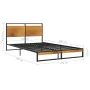 Estructura de cama de metal 120x200 cm de vidaXL, Camas y somieres - Ref: Foro24-324864, Precio: 130,01 €, Descuento: %