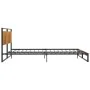 Estructura de cama de metal 140x200 cm de vidaXL, Camas y somieres - Ref: Foro24-324865, Precio: 139,03 €, Descuento: %