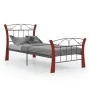 Black metal bed frame 90x200 cm by vidaXL, Beds and slatted bases - Ref: Foro24-324876, Price: 84,78 €, Discount: %