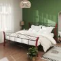 Schwarzer Metallbettrahmen 140x200 cm von vidaXL, Betten und Lattenroste - Ref: Foro24-324879, Preis: 143,59 €, Rabatt: %