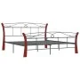 Black metal bed frame 140x200 cm by vidaXL, Beds and slatted bases - Ref: Foro24-324879, Price: 143,59 €, Discount: %
