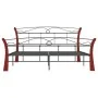 Black metal bed frame 140x200 cm by vidaXL, Beds and slatted bases - Ref: Foro24-324879, Price: 143,59 €, Discount: %