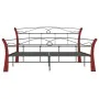 Schwarzer Metallbettrahmen 140x200 cm von vidaXL, Betten und Lattenroste - Ref: Foro24-324879, Preis: 143,59 €, Rabatt: %