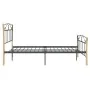 Schwarzer Metallbettrahmen 120x200 cm von vidaXL, Betten und Lattenroste - Ref: Foro24-324885, Preis: 96,06 €, Rabatt: %