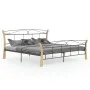 Schwarzer Metallbettrahmen 200x200 cm von vidaXL, Betten und Lattenroste - Ref: Foro24-324889, Preis: 149,74 €, Rabatt: %